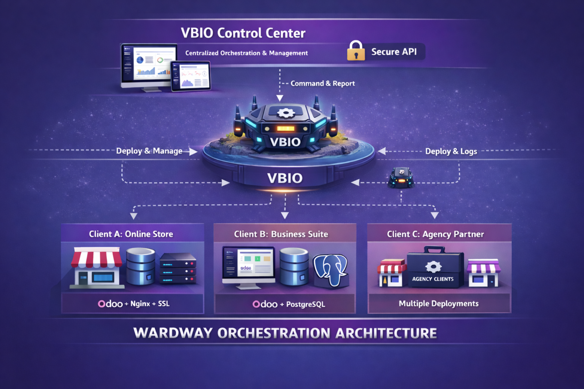 Wardway VBIO Control Center Architecture